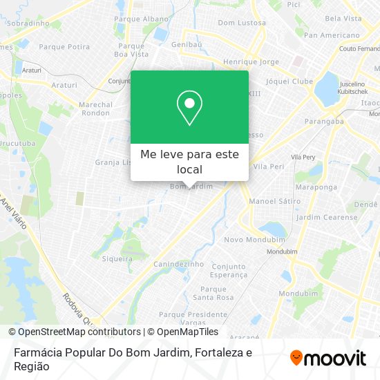 Farmácia Popular Do Bom Jardim mapa