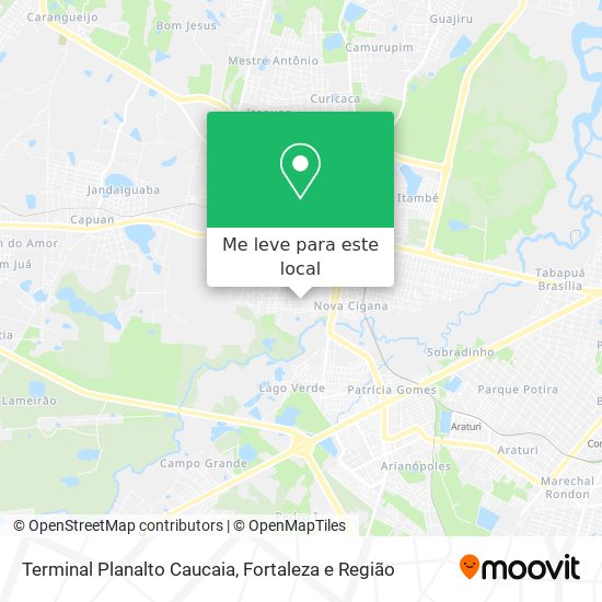 Terminal Planalto Caucaia mapa