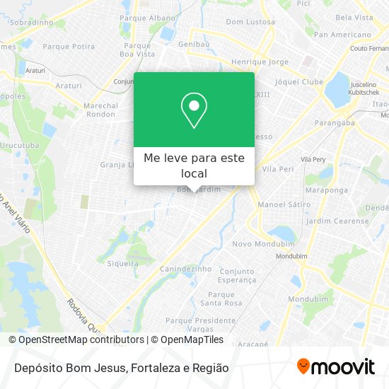 Depósito Bom Jesus mapa