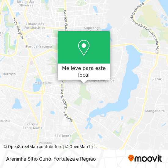 Areninha Sítio Curió mapa