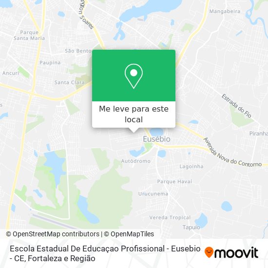 Escola Estadual De Educaçao Profissional - Eusebio - CE mapa