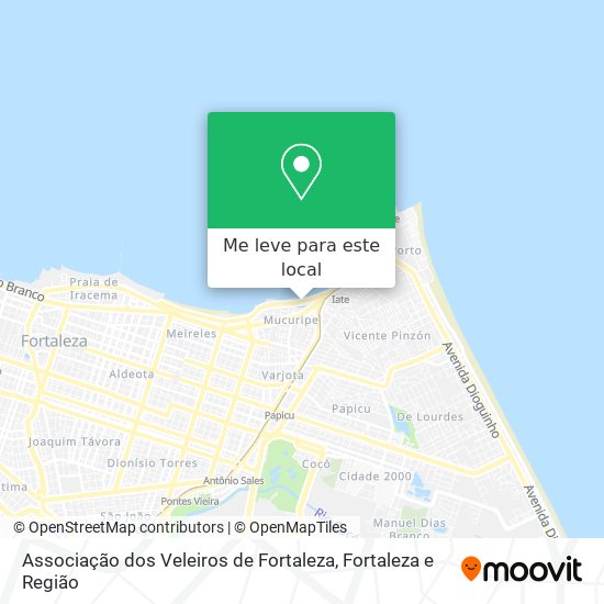 Associação dos Veleiros de Fortaleza mapa