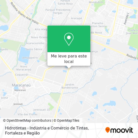 Hidrotintas - Indústria e Comércio de Tintas mapa