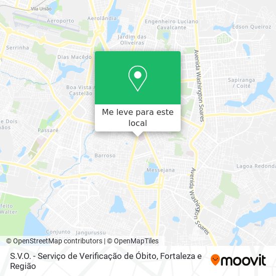 S.V.O. - Serviço de Verificação de Óbito mapa