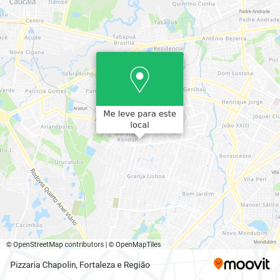 Pizzaria Chapolin mapa