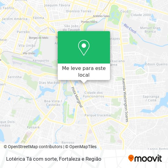 Lotérica Tá com sorte mapa