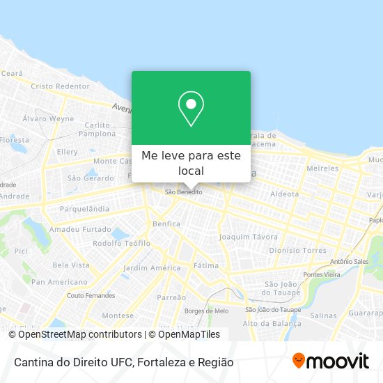 Cantina do Direito UFC mapa