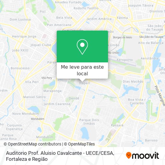 Auditorio Prof. Aluisio Cavalcante - UECE / CESA mapa