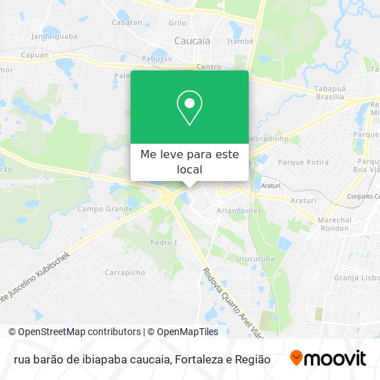 rua barão de ibiapaba caucaia mapa