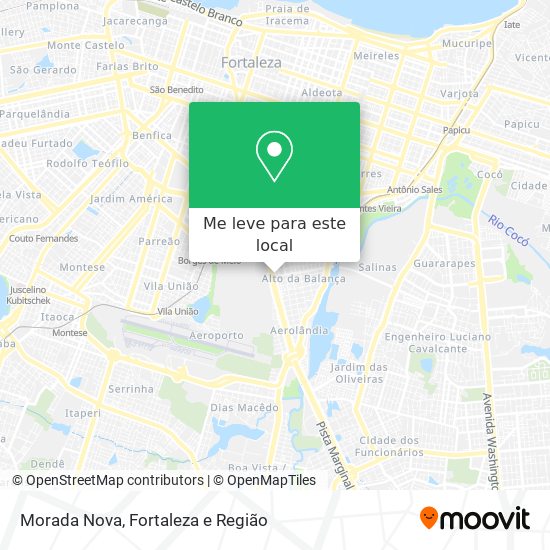 Morada Nova mapa