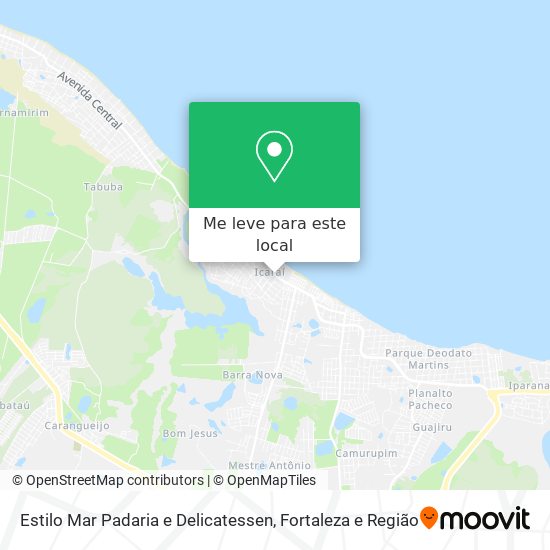 Estilo Mar Padaria e Delicatessen mapa
