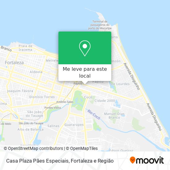 Casa Plaza Pães Especiais mapa