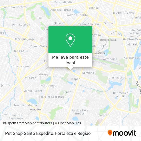 Pet Shop Santo Expedito mapa