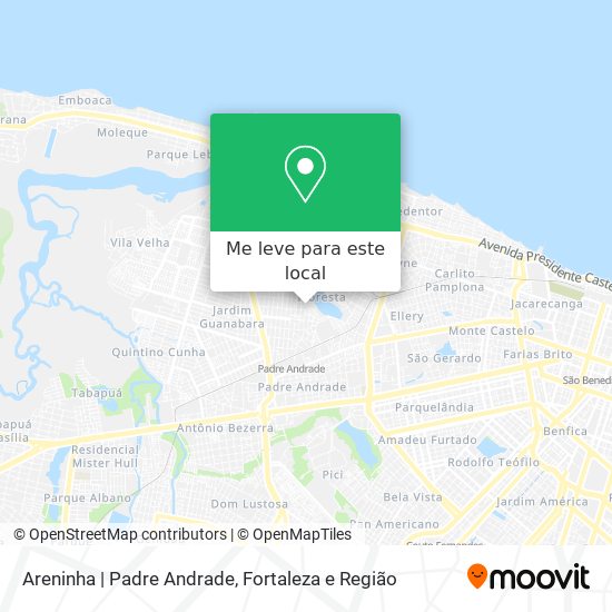 Areninha | Padre Andrade mapa