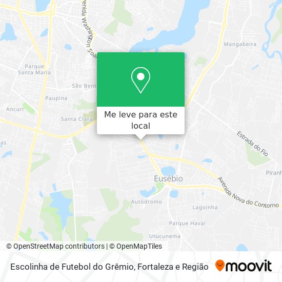 Escolinha de Futebol do Grêmio mapa