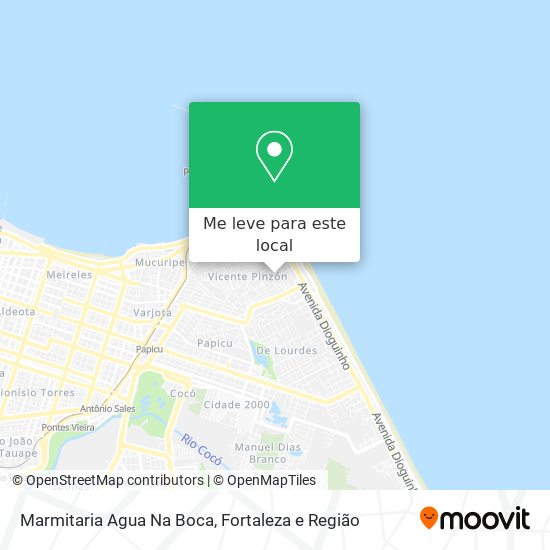 Marmitaria Agua Na Boca mapa