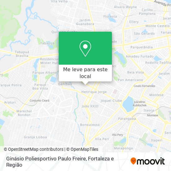 Ginásio Poliesportivo Paulo Freire mapa