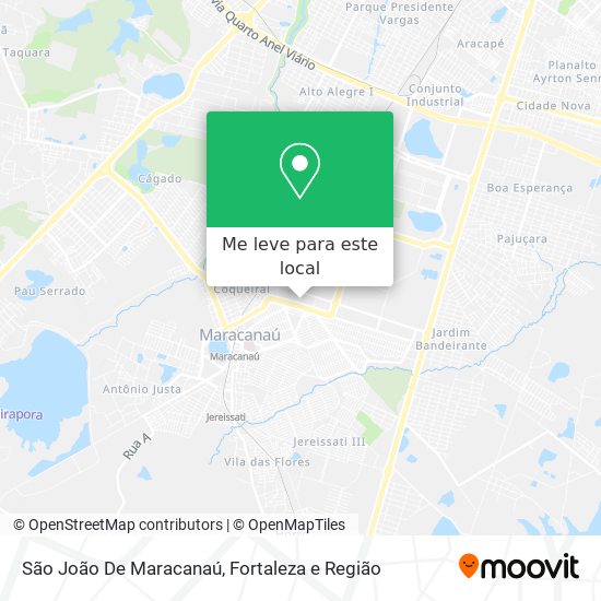 São João De Maracanaú mapa