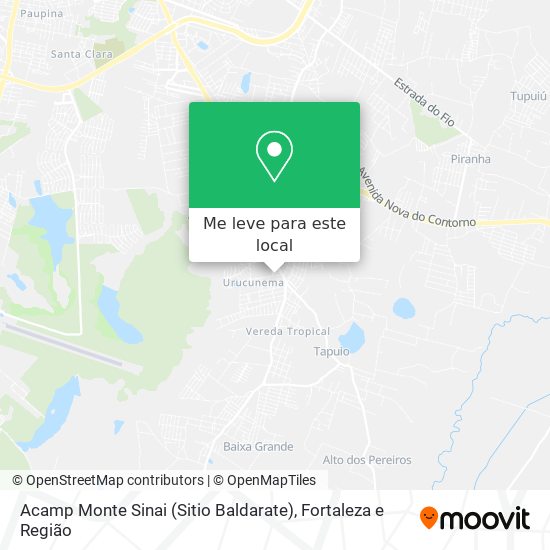 Acamp Monte Sinai (Sitio Baldarate) mapa