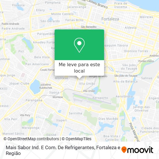 Mais Sabor Ind. E Com. De Refrigerantes mapa