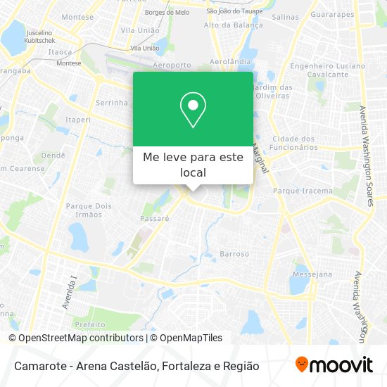 Camarote - Arena Castelão mapa