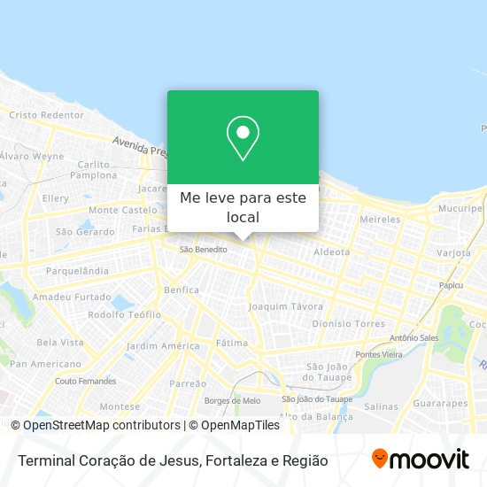 Terminal Coração de Jesus mapa