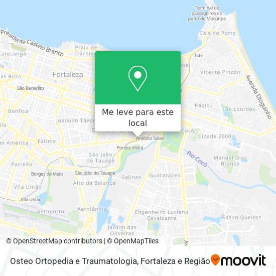 Osteo Ortopedia e Traumatologia mapa