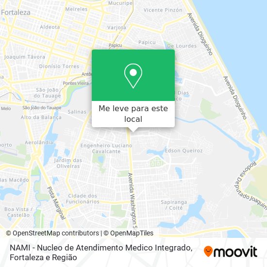NAMI - Nucleo de Atendimento Medico Integrado mapa