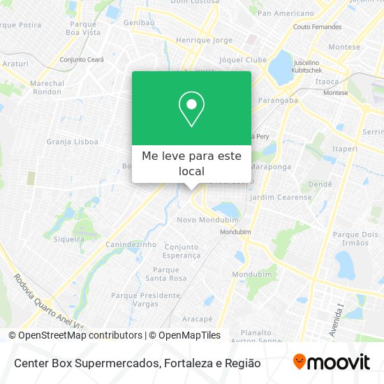 Center Box Supermercados mapa