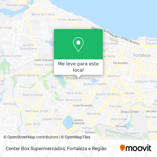 Center Box Supermercados mapa