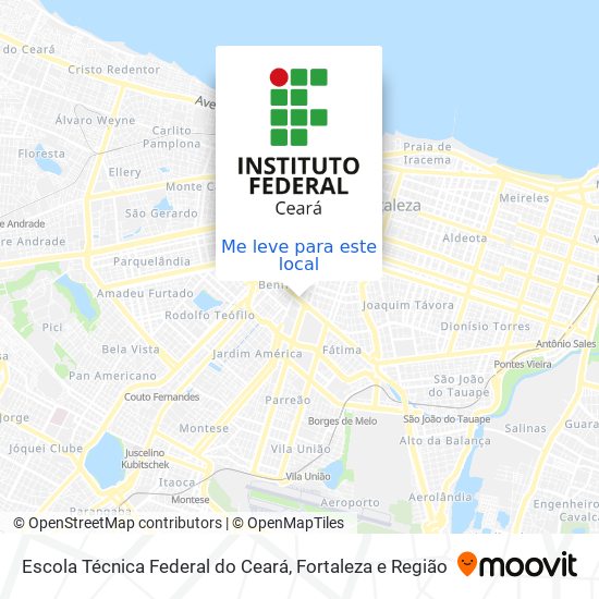 Escola Técnica Federal do Ceará mapa