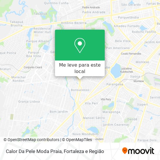 Calor Da Pele Moda Praia mapa