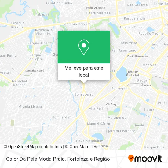 Calor Da Pele Moda Praia mapa