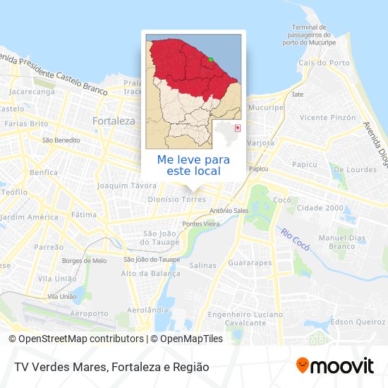 TV Verdes Mares mapa