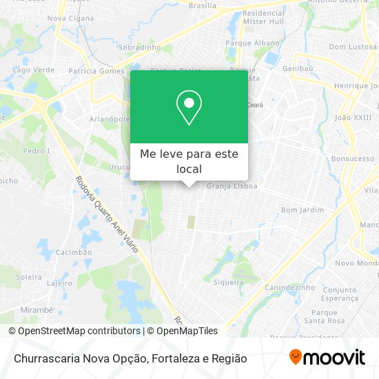 Churrascaria Nova Opção mapa