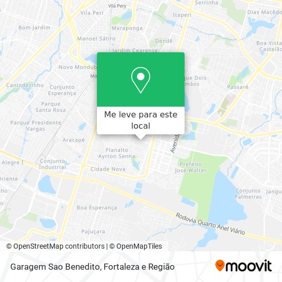 Garagem Sao Benedito mapa