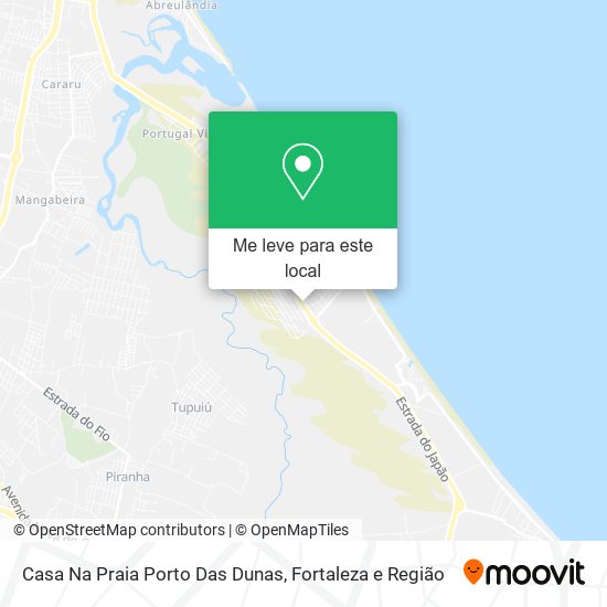 Casa Na Praia Porto Das Dunas mapa