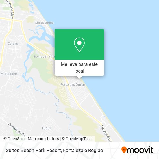 Suites Beach Park Resort mapa