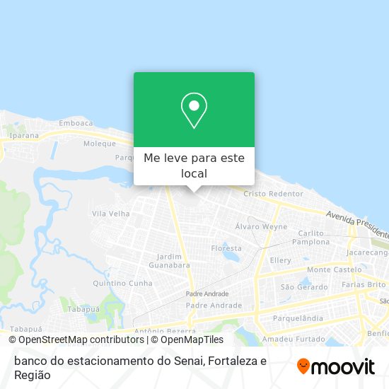 banco do estacionamento do Senai mapa
