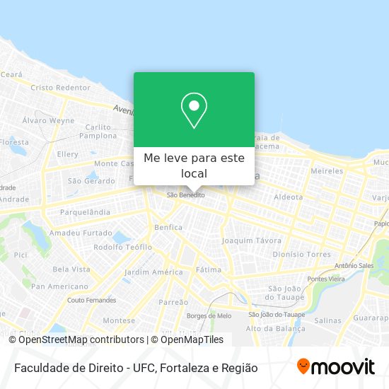 Faculdade de Direito - UFC mapa