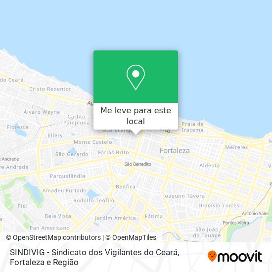 SINDIVIG - Sindicato dos Vigilantes do Ceará mapa