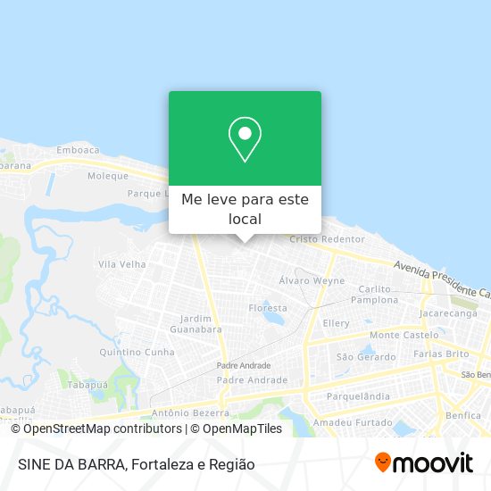 SINE DA BARRA mapa
