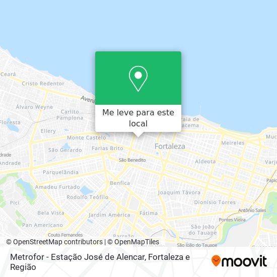 Metrofor - Estação José de Alencar mapa