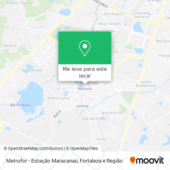 Metrofor - Estação Maracanaú mapa
