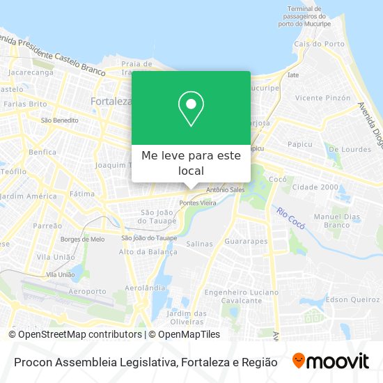 Procon Assembleia Legislativa mapa