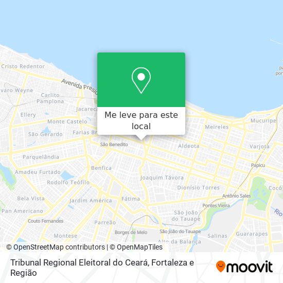 Tribunal Regional Eleitoral do Ceará mapa