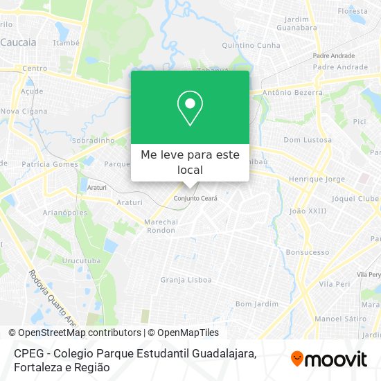 CPEG - Colegio Parque Estudantil Guadalajara mapa