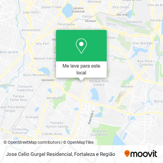 Jose Celio Gurgel Residencial mapa