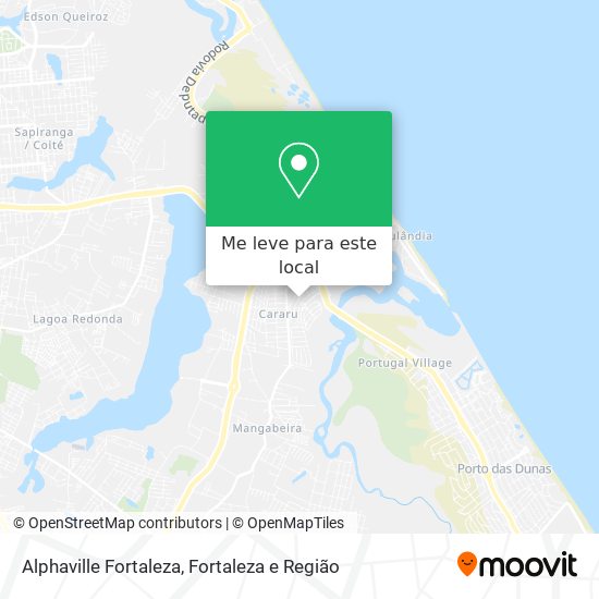 Alphaville Fortaleza mapa