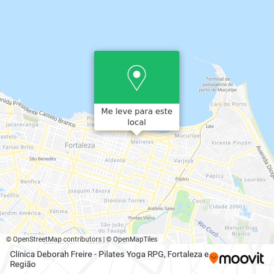 Clínica Deborah Freire - Pilates Yoga RPG mapa